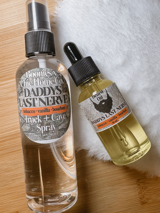 Daddy's Last Nerve Beard Oil and Truck Spray Bundle