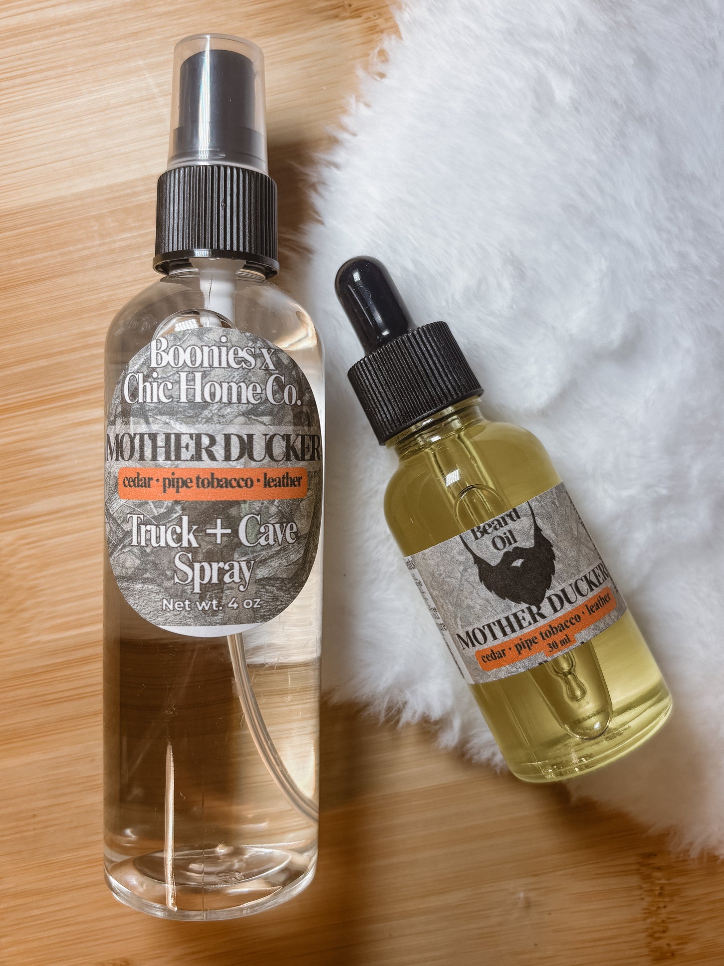 Mother Ducker Beard Oil and Truck Spray Bundle